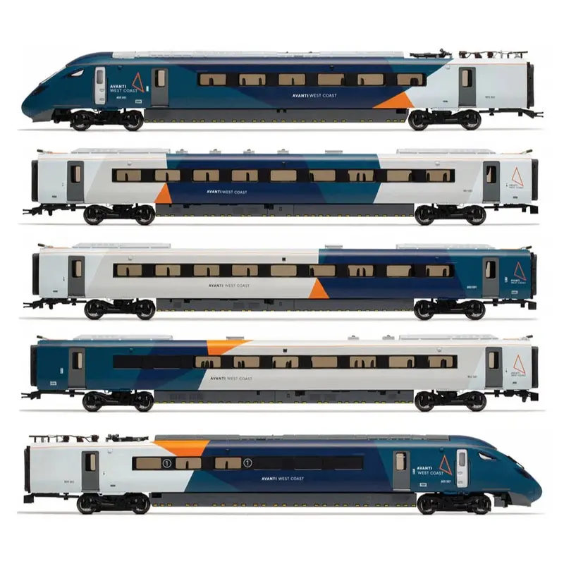 Hornby R30443 Oo Avanti West Coast - Class 805 - 805005 5 Car Train Pack 1