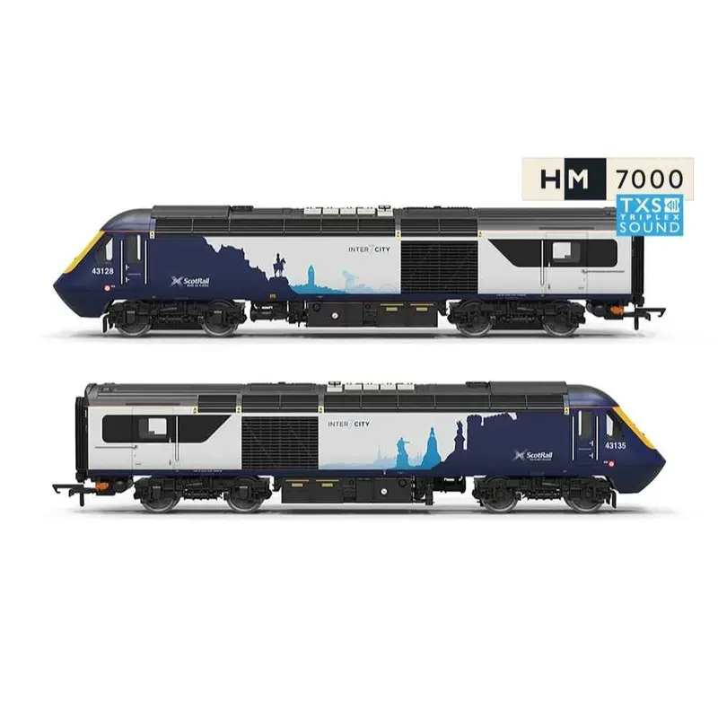 Hornby R30464txs Oo Scot Rail Class 43 Hst Bo-Bo Dcc Sound Fitted Electric Locomotive Train Pack 1