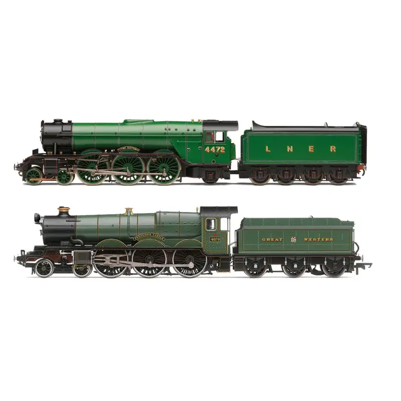 Hornby R30465 Oo Lner Flying Scotsman & Gwr Pendennis Castle Australian Tour Steam Locomotive Train Pack 1