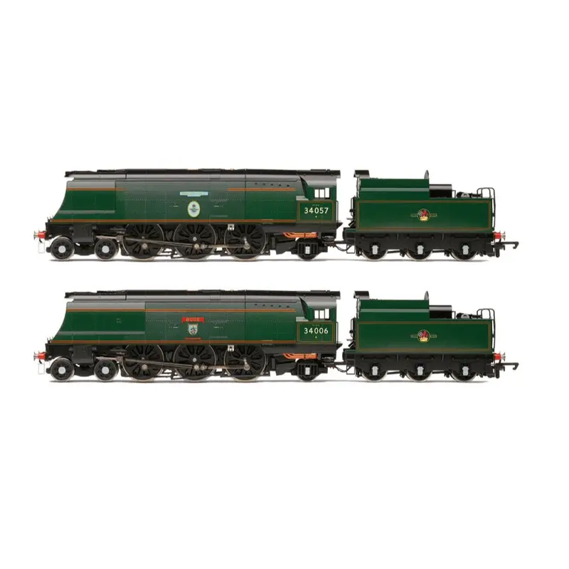 Hornby R30483 Oo Br Battle Of Britain Class 34057 'Biggin Hill' & Br West Country 34006 'Bude' Steam Locomotive Train Pack 1