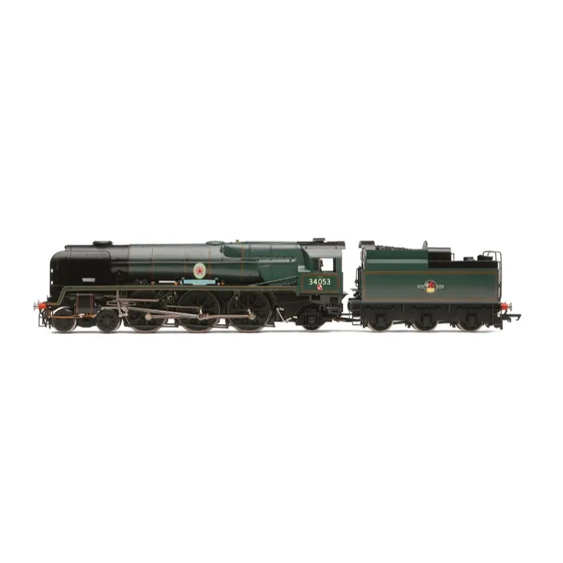 Hornby R30485 Oo Br Battle Of Britain Class Rebuilt '303 Squadron' 34053 Steam Locomotive 1