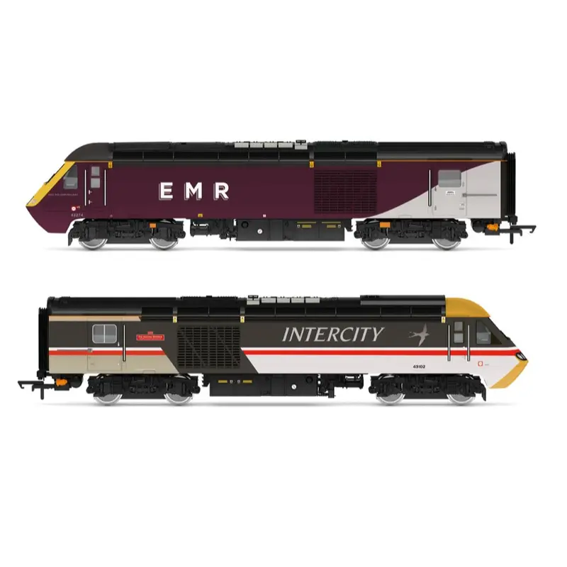 Hornby R30505 Oo East Midlands Railway Class 43 Hst Emr & Intercity Diesel Locomotive Train Pack 1