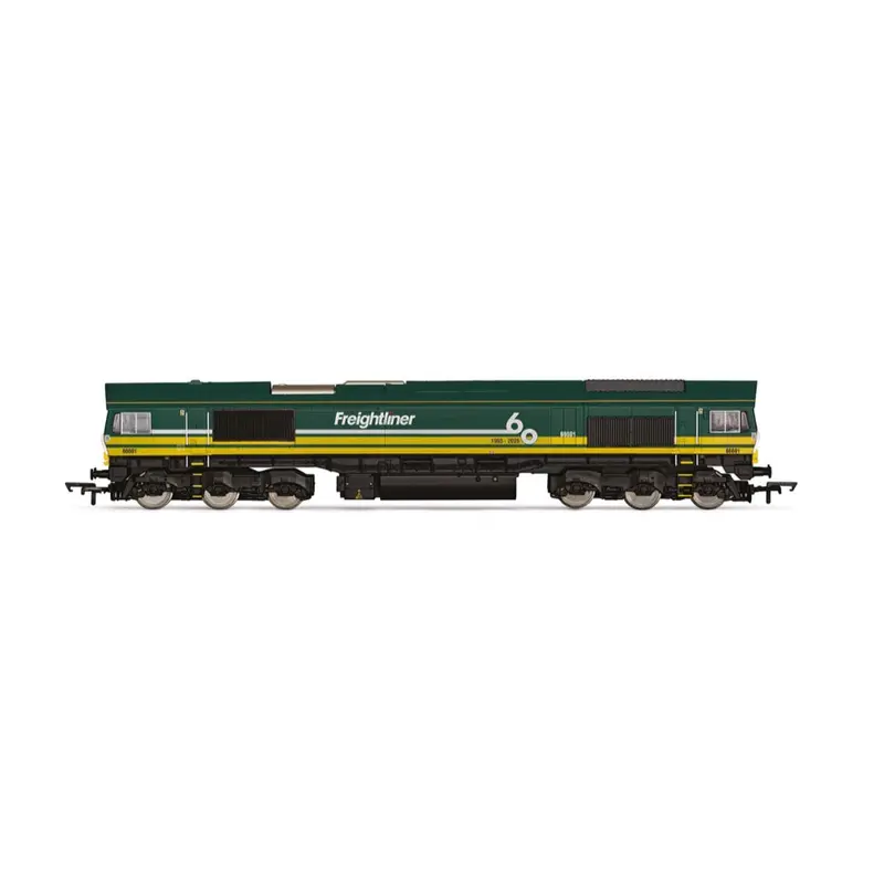 Hornby R30531 Oo Railroad Freightliner Class 66 'Freightliner 60' 66601 Locomotive 1