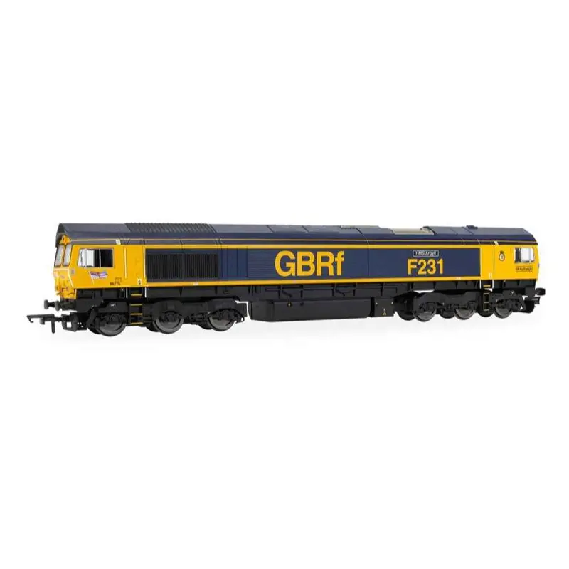 Hornby R30534 Oo Rail Road Gbrf Class 66 Hms Argyll 66775 Electric Locomotive Train Pack 1