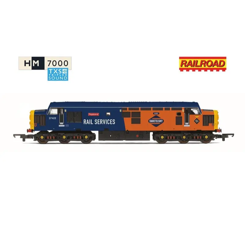 Hornby R30544txs Oo Railroad Rail Services Class 37 'Pegasus' 37422 Dcc Sound Fitted 1
