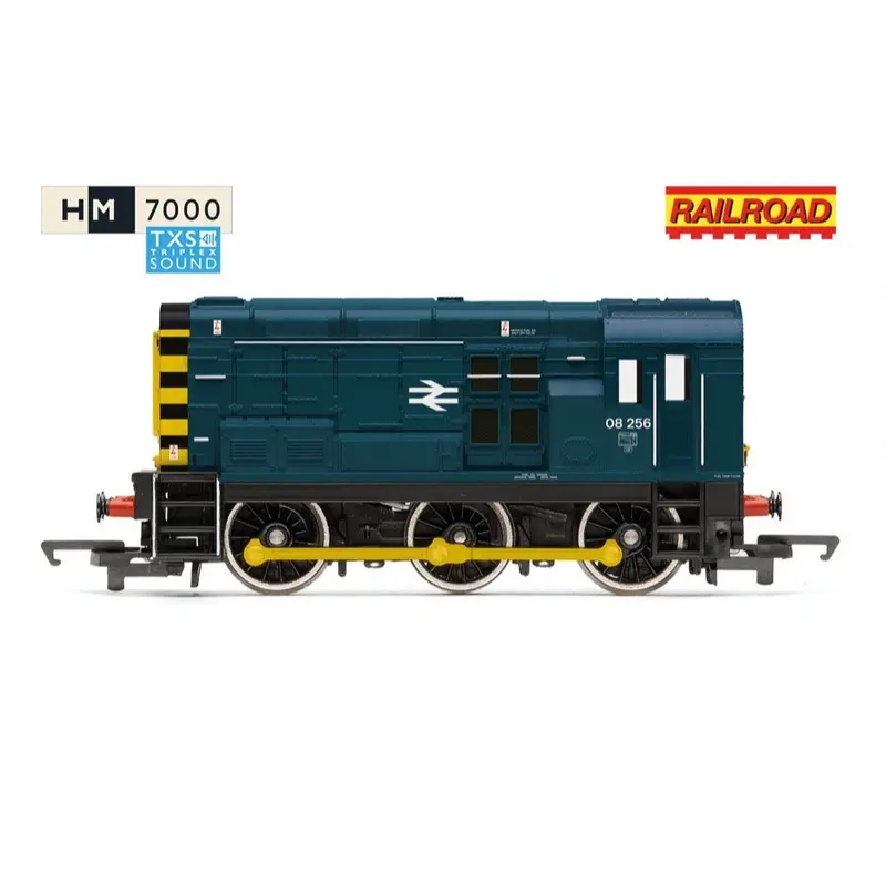 Hornby R30546txs Oo Railroad Br Class 08 08256 Diesel Locomotive Dcc Sound Fitted 1