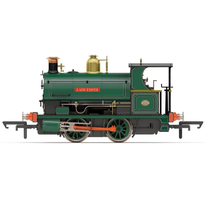 Hornby R3761 Oo Po Earl Of Dudleys Round Oak Works Peckett W4 Class (Open Back Cab) 0-4-0St Lady Edith - Era 2 Steam Locomotive 1