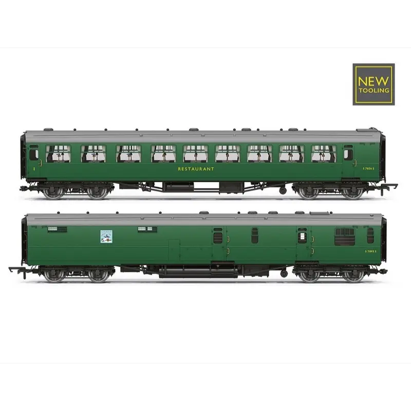 Hornby R40471 Oo Br - Kitchen And Buttery Car & Composite Restaurant - 7834 Jolly Tar - Coach Twin Pack 1