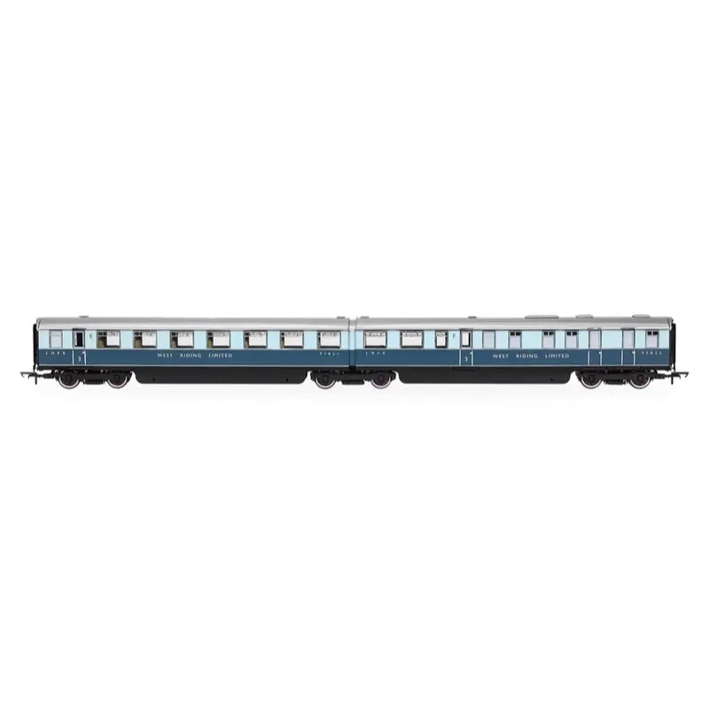 Hornby R40479 Oo Lner 'West Riding Limited' Open Third & Kitchen Third Coach Pack 1