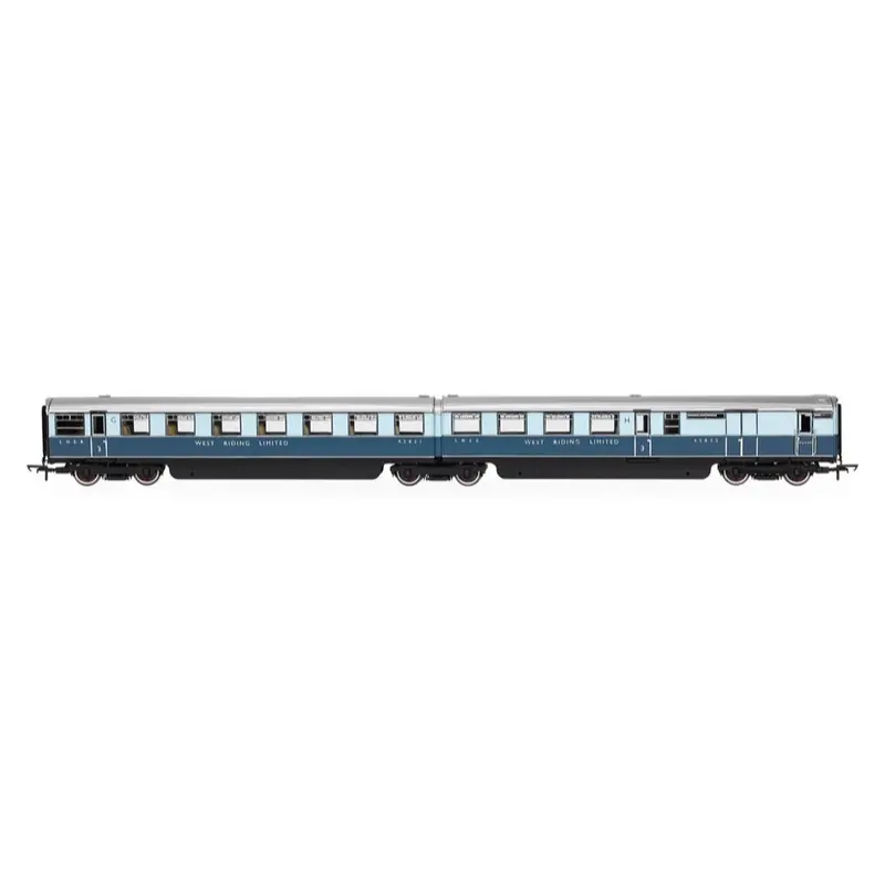 Hornby R40480 Oo Lner 'West Riding Limited' Open Third & Brake Third Coach Pack 1