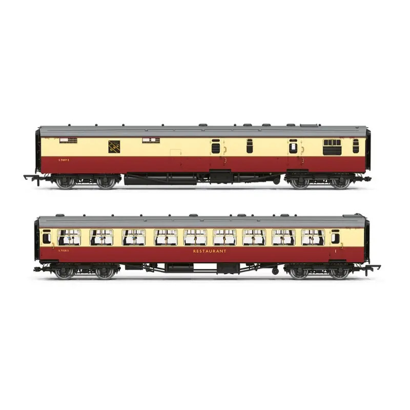Hornby R40536 Oo Br Kitchen And Buttery Car & Composite Restaurant 'At The Sign Of The Three Plovers' Coach Pack 1