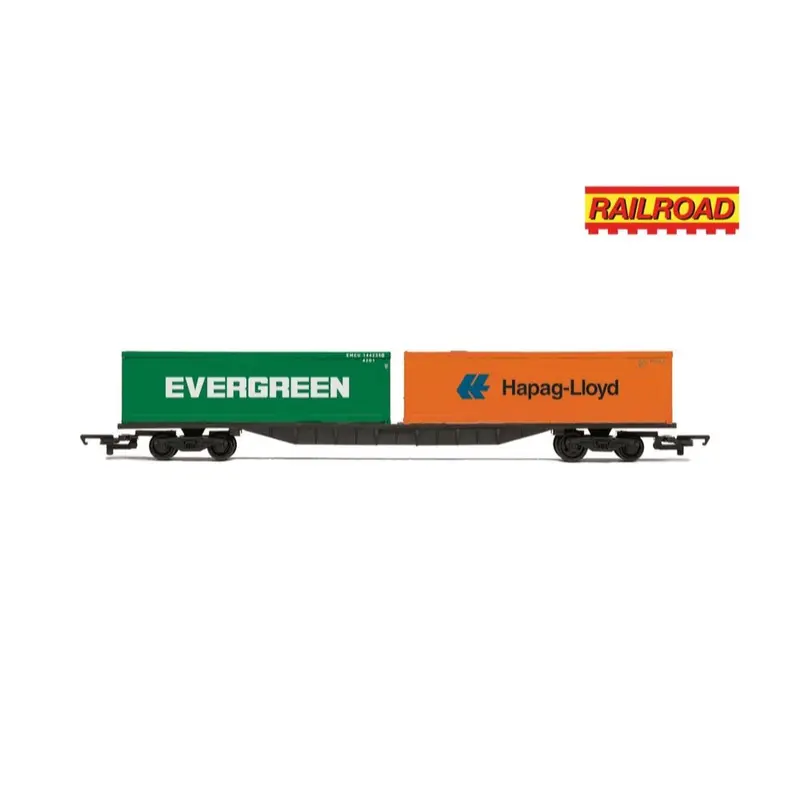 Hornby R60360 Oo Railroad Br Ffa Container Wagon & Containers 1