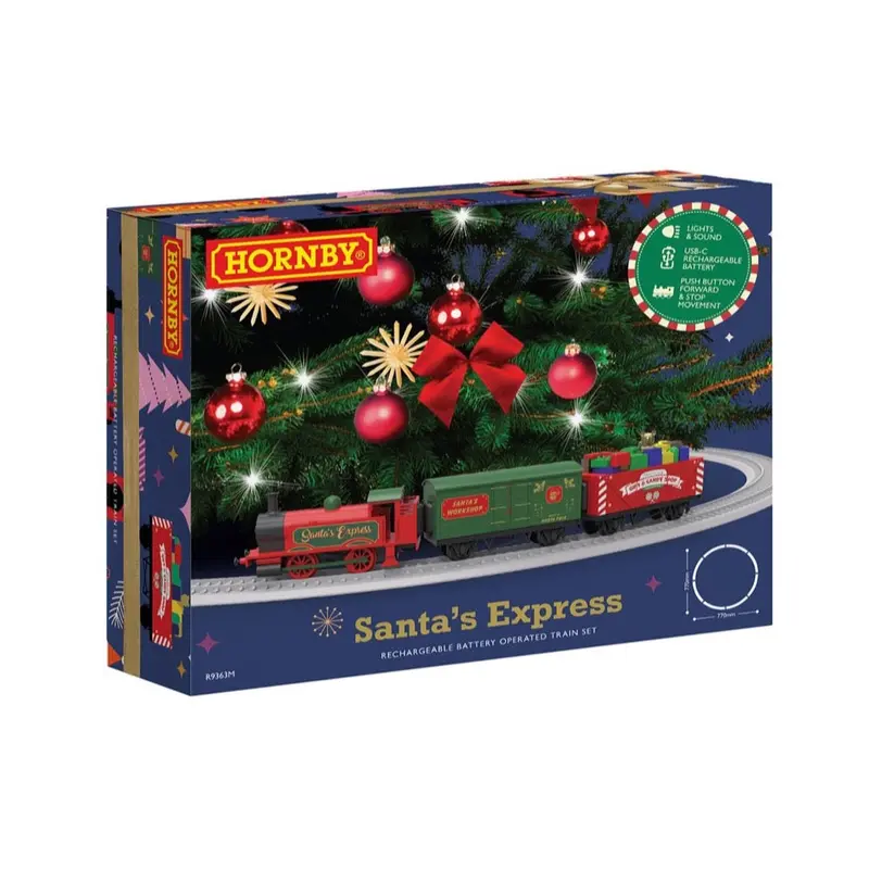 Hornby R9363m Oo Santa's Express Rechargable Battery Model Train Set 1