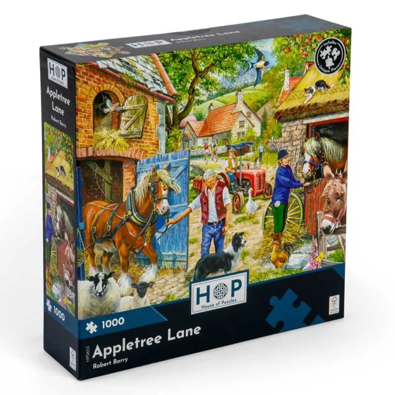 House Of Puzzles Appletree Lane 1000Pc Jigsaw Puzzle 1