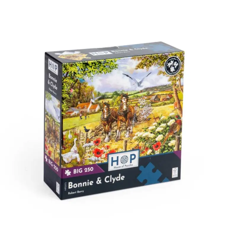 House Of Puzzles Bonnie & Clyde Large Format 250Pc Jigsaw Puzzle 1