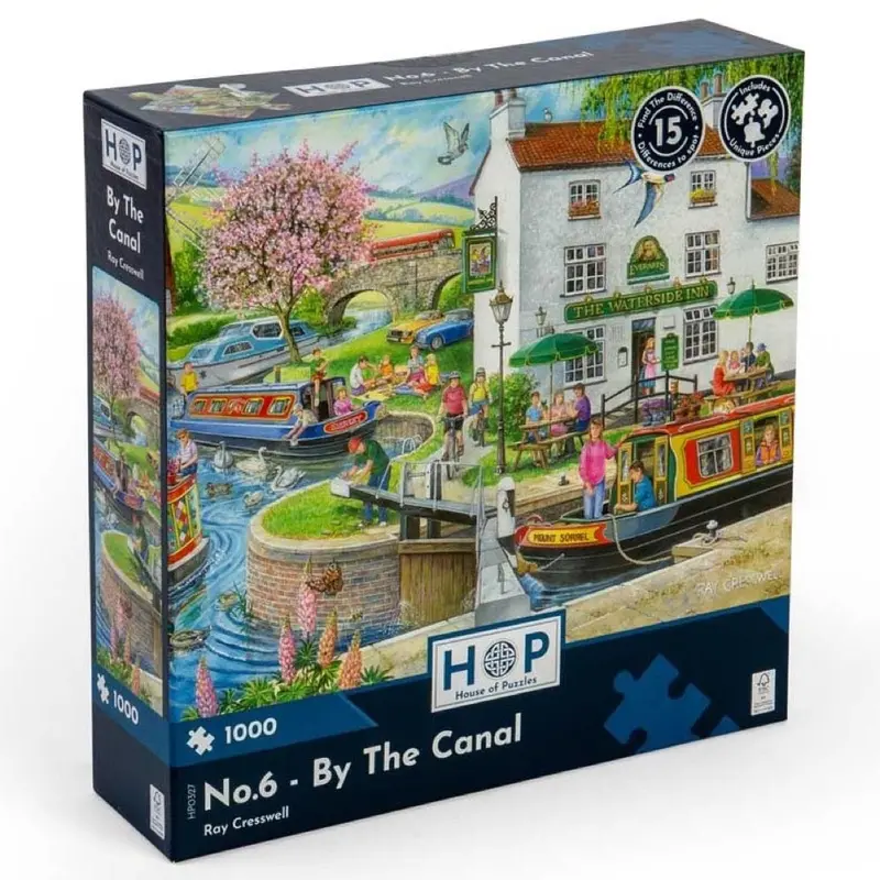 House Of Puzzles By The Canal Find The Difference 1000Pc Jigsaw Puzzle 1
