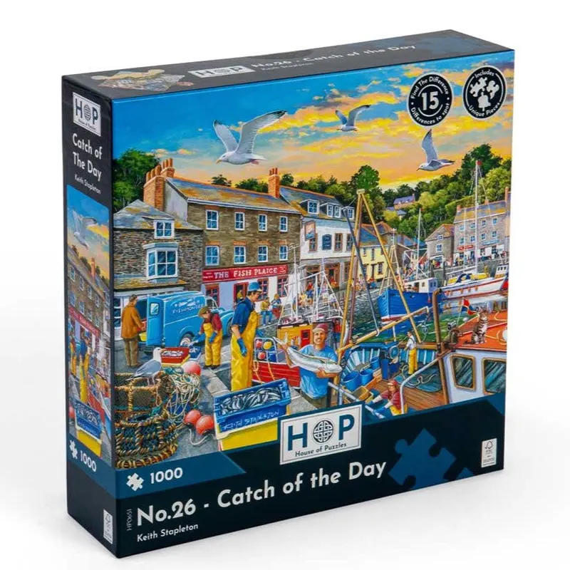 House Of Puzzles Catch Of The Day Find The Difference 1000Pc Jigsaw Puzzle 1
