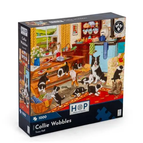House Of Puzzles Collie Wobbles 1000Pc Jigsaw Puzzle 1
