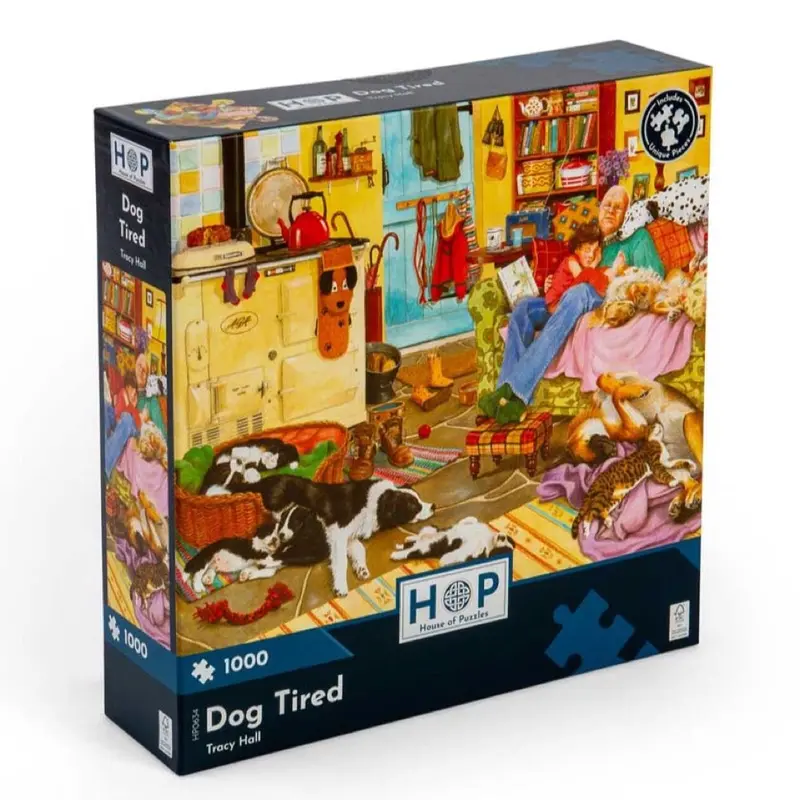 House Of Puzzles Dog Tired 1000Pc Jigsaw Puzzle 1