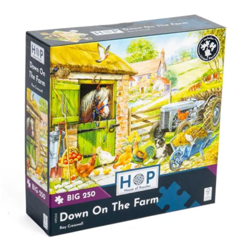 House Of Puzzles Down On The Farm Large Format 250Pc Jigsaw Puzzle 1