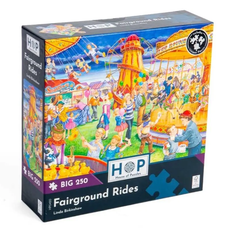 House Of Puzzles Fairground Rides Large Format 250Pc Jigsaw Puzzle 1