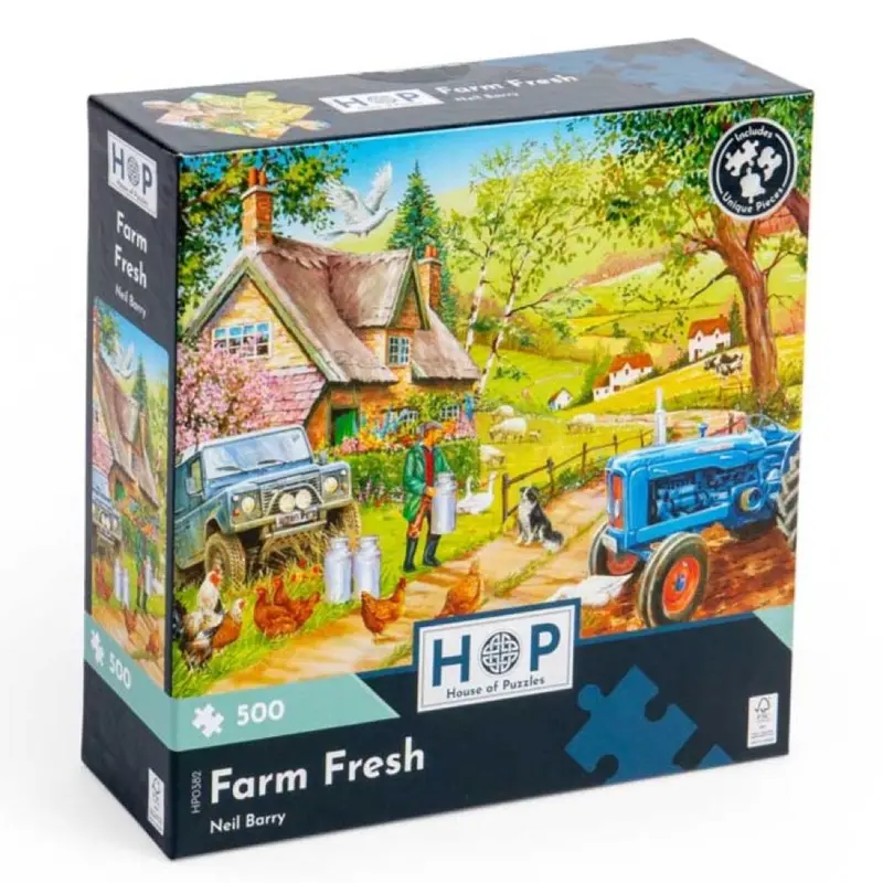 House Of Puzzles Farm Fresh 500Pc Jigsaw Puzzle 1