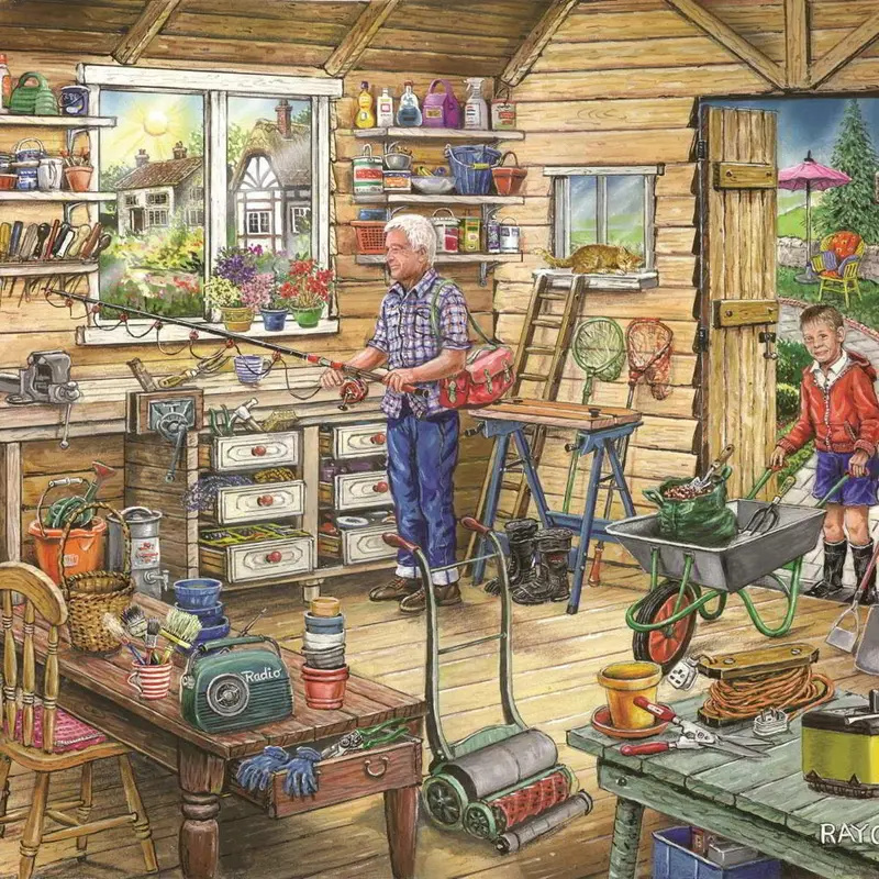 House Of Puzzles Freds Shed 500Pc Jigsaw Puzzle 1