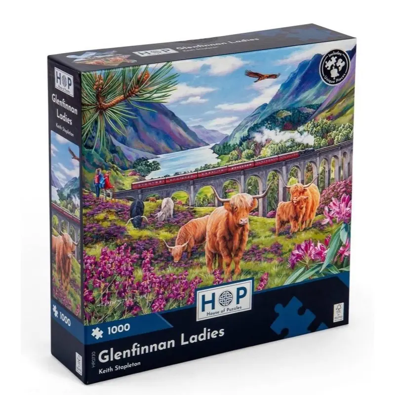 House Of Puzzles Glenfinnan Ladies 1000Pc Jigsaw Puzzle 1