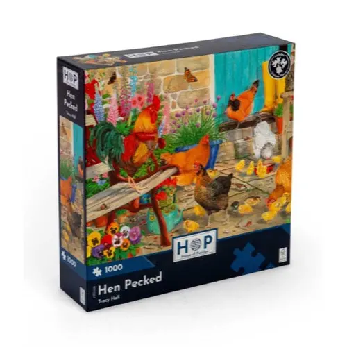 House Of Puzzles Hen Pecked 1000Pc Jigsaw Puzzle 1