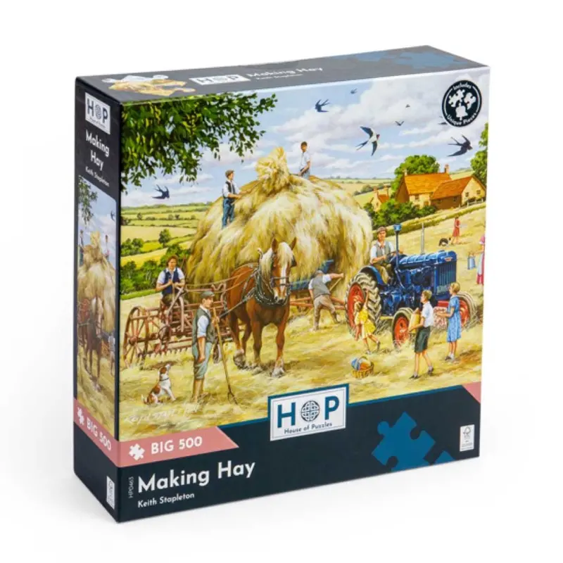 House Of Puzzles Making Hay Large Format 500Pc Jigsaw Puzzle 1
