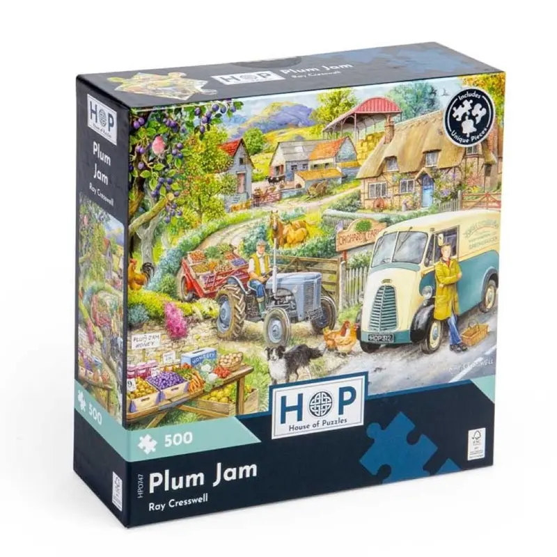 House Of Puzzles Plum Jam 500Pc Jigsaw Puzzle 1