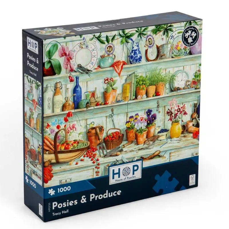 House Of Puzzles Posies & Produce 1000Pc Jigsaw Puzzle 1