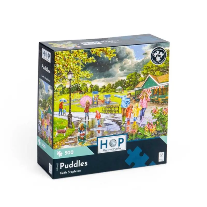 House Of Puzzles Puddles 500Pc Jigsaw Puzzle 1