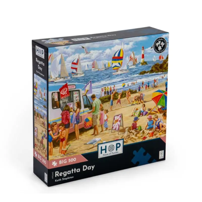 House Of Puzzles Regatta Day Large Format 500Pc Jigsaw Puzzle 1