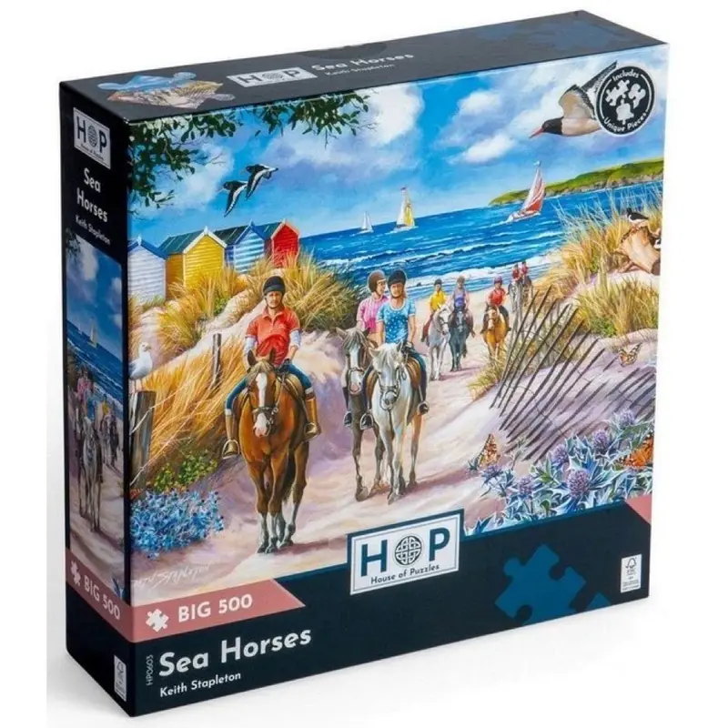 House Of Puzzles Sea Horses Large Format 500Pc Jigsaw Puzzle 1