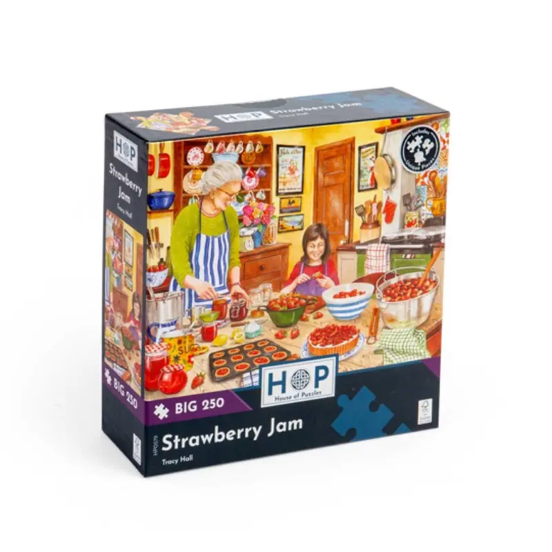 House Of Puzzles Strawberry Jam Large Format 250Pc Jigsaw Puzzle 1