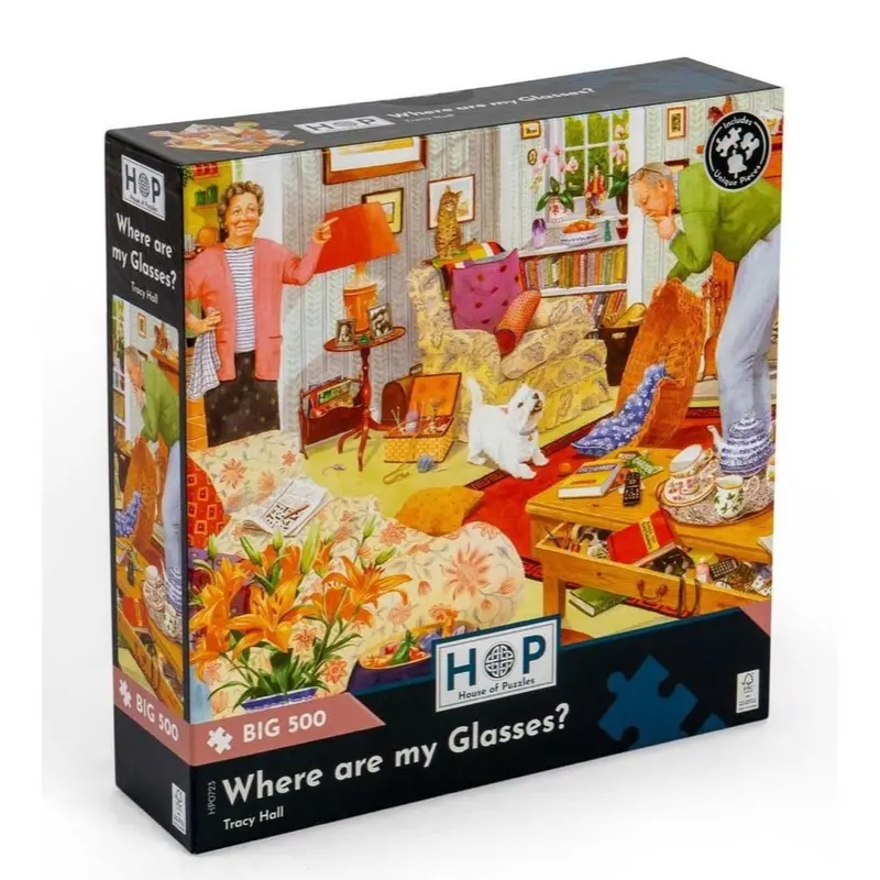 House Of Puzzles Where Are My Glasses Large Format 500Pc Jigsaw Puzzle 1