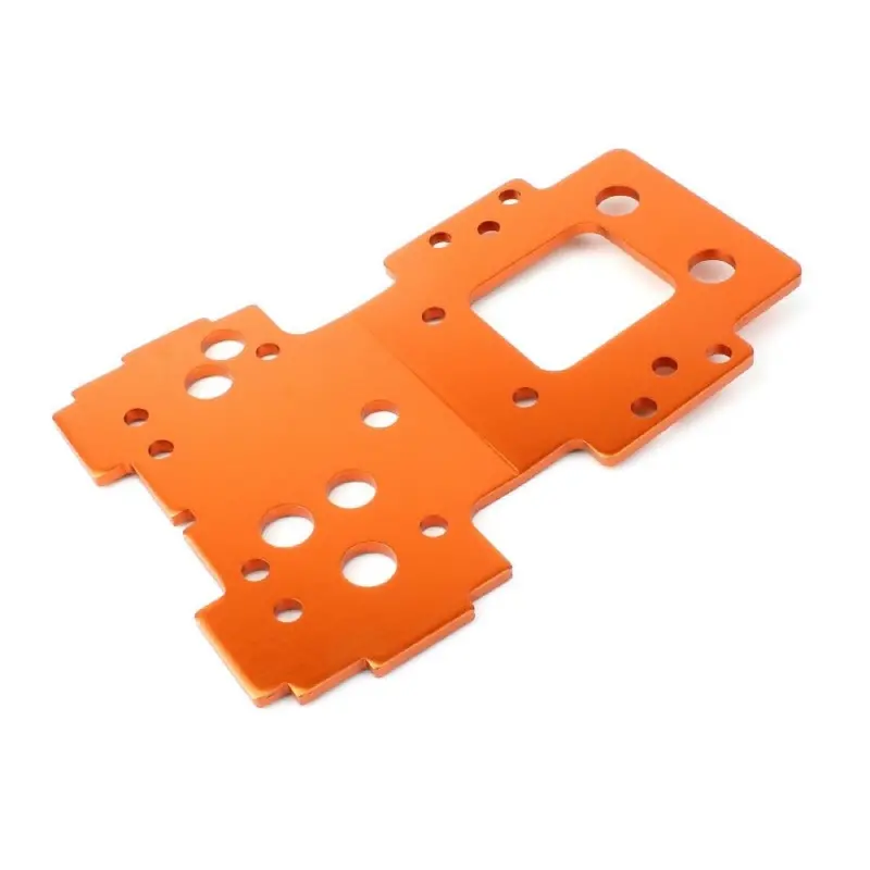 Hpi 160143 Bulkhead Lower Plate 2.5Mm (Flux/Orange) 1