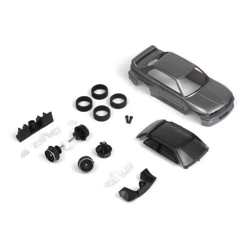 Hpi 160997 Nano-Ttr 1989 Bmw M3 E30 Ravaglia Dark Silver Painted Body Set 1
