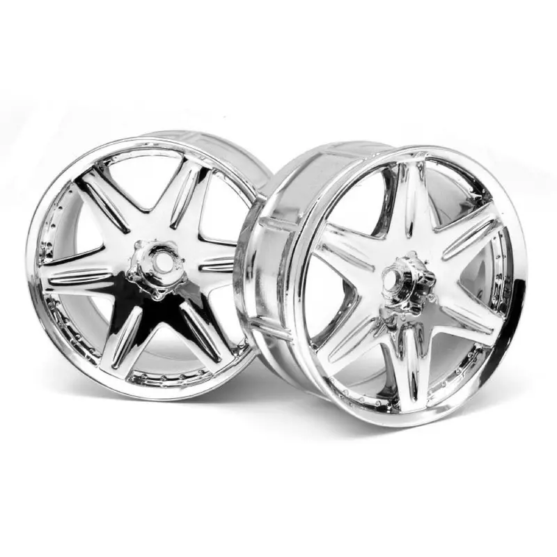 Hpi 3343 Lp29 Wheel Work Ls406 Chrome (2Pcs) 1