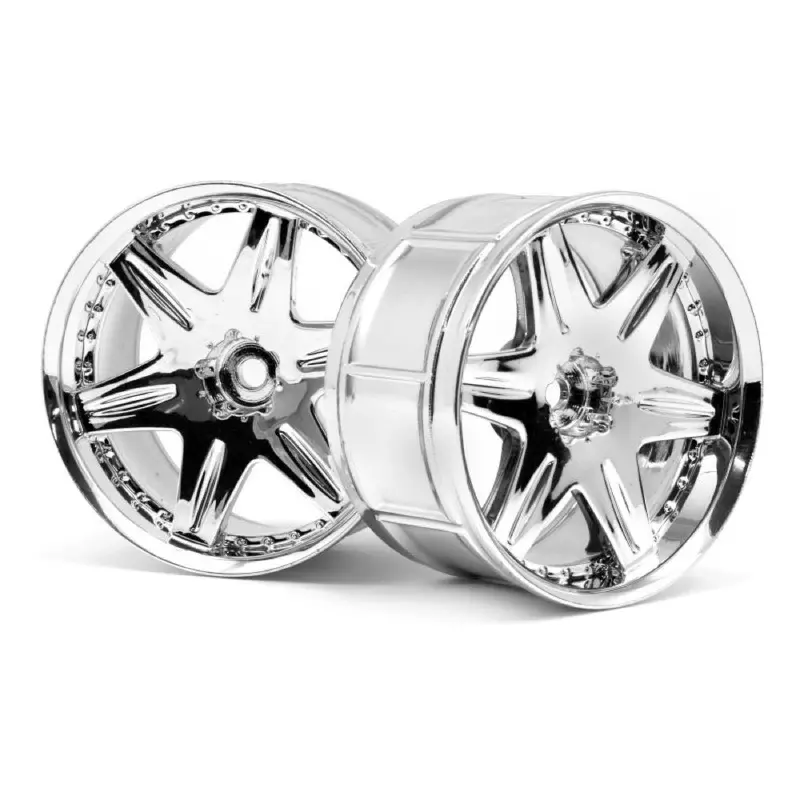Hpi 3345 Lp35 Wheel Work Ls406 Chrome (2Pcs) 1