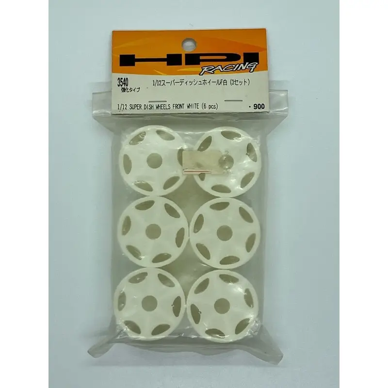 Hpi 3540 1/12 Super Dish Wheels Front White 1