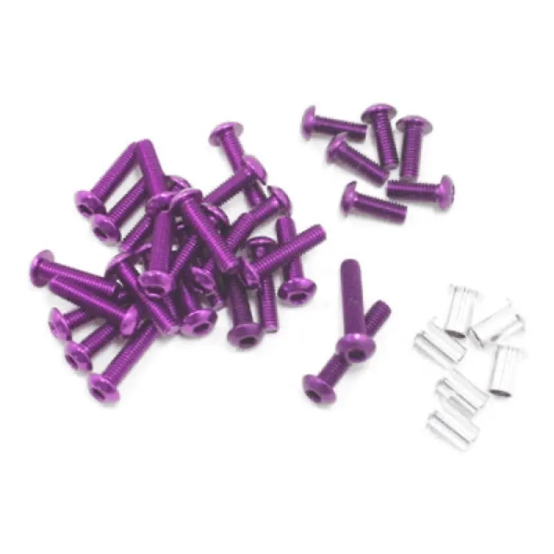 Hpi 38066 E10 Aluminium Screw Set Purple 1