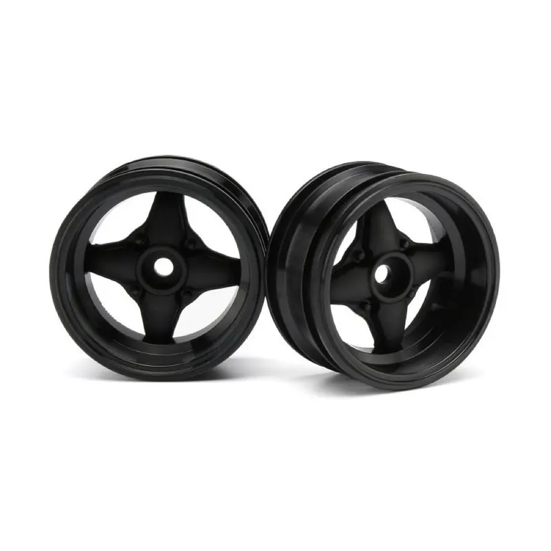 Hpi 3911 Mx60 4 Spoke Wheel Black (6Mm Offset/2Pcs) 1