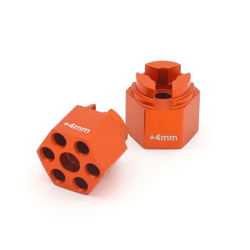 Hpi 87075 Aluminium Hex Hub (4Mm Offset/Orange) 1