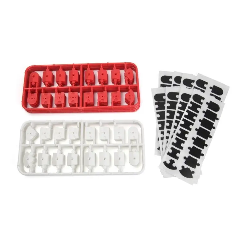 Hpi Nano-Ttr Curb Set - Red And White 1