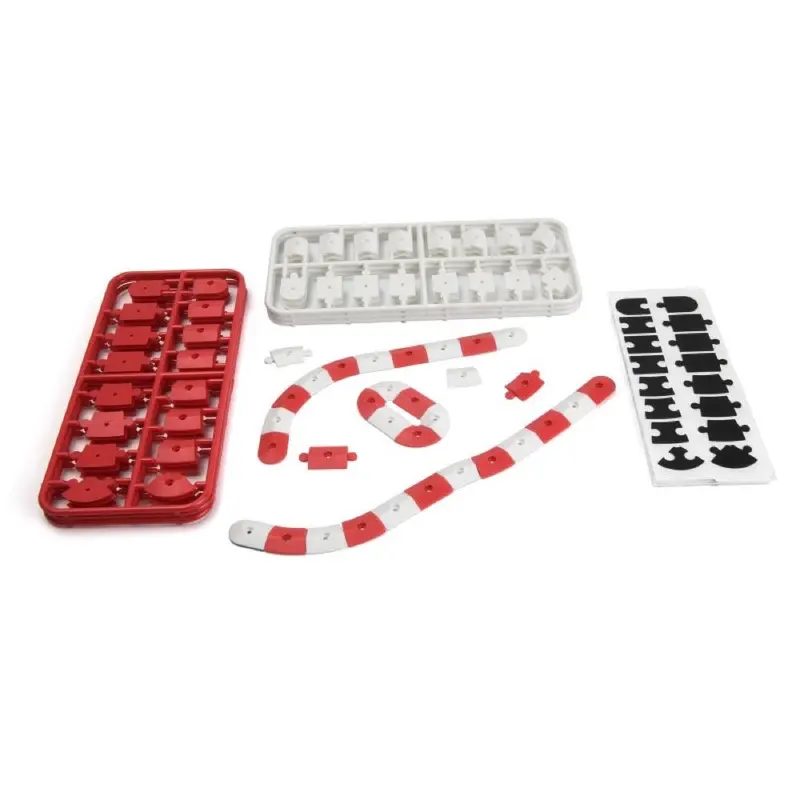 Hpi Nano-Ttr Curb Set - Red And White 2