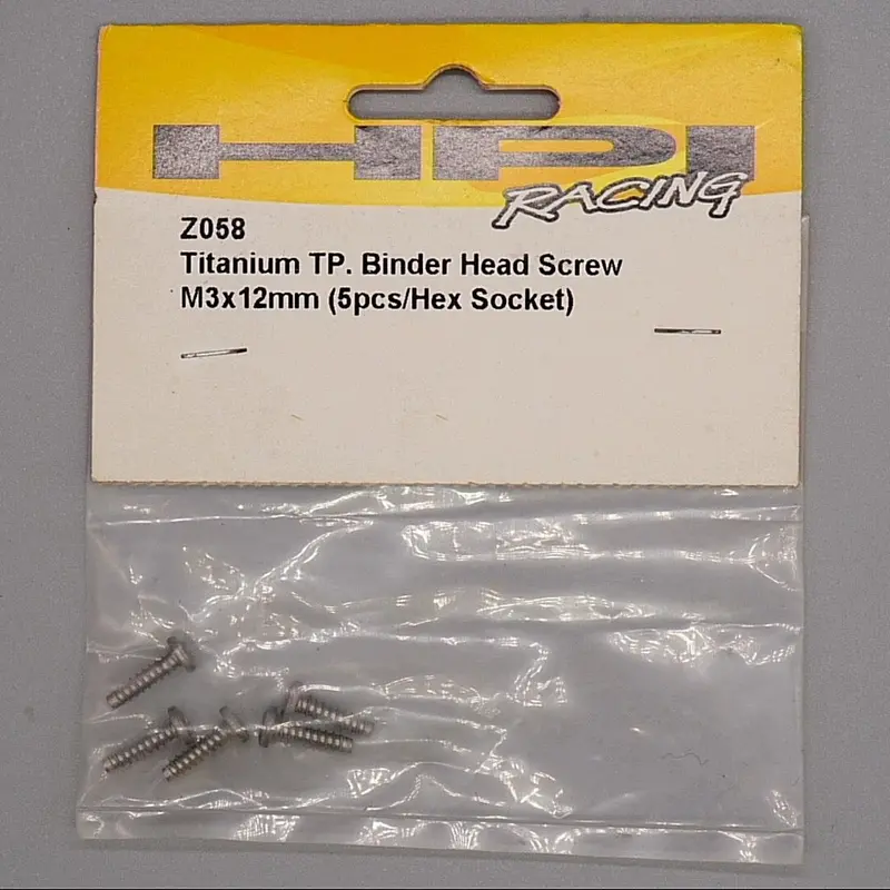 Hpi Z058 Titanium Tp. Binder Head Screw 1