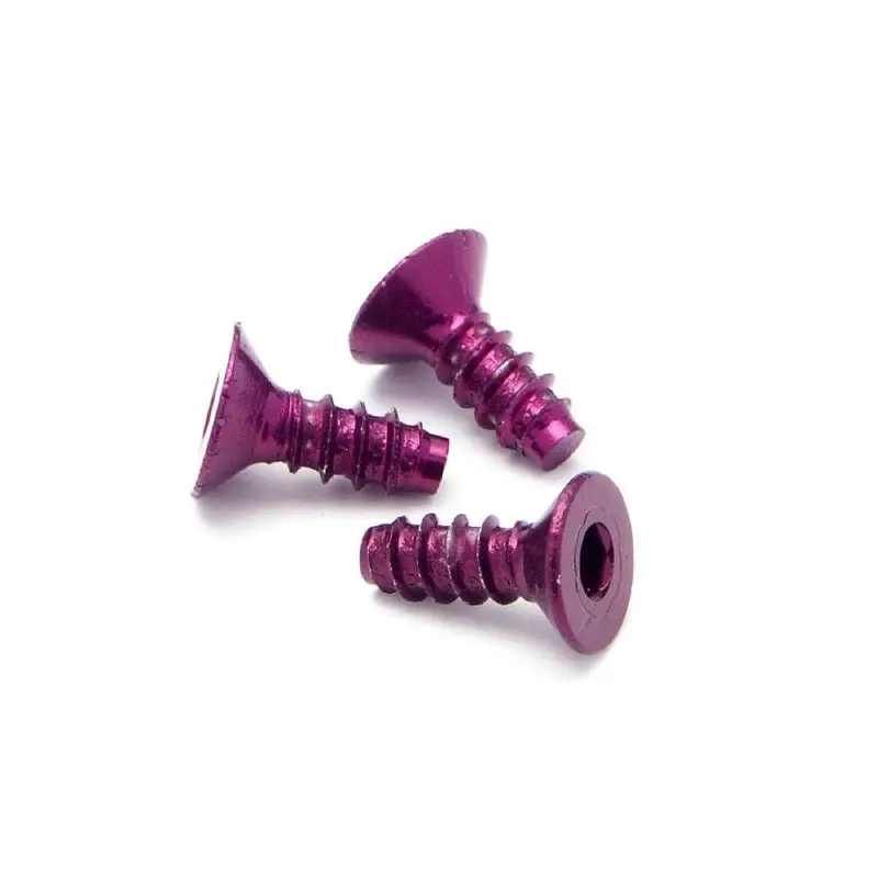 Hpi Z076 Aluminium Tp Flat Head Screw 3 X 8Mm (Hex Socket/Purple/5Pc 1