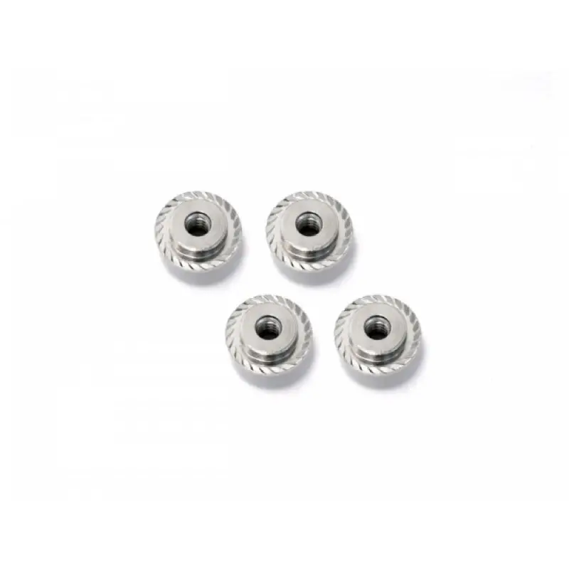 Hpi Z671 Flanged Lock Nut M5x8mm (Silver/4Pcs) 1